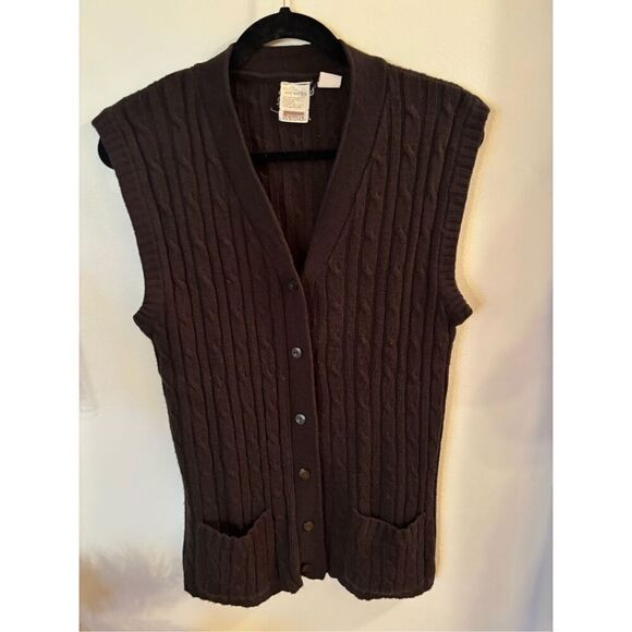 Vintage Montgomery Ward Brown Vest - Picture 1 of 3